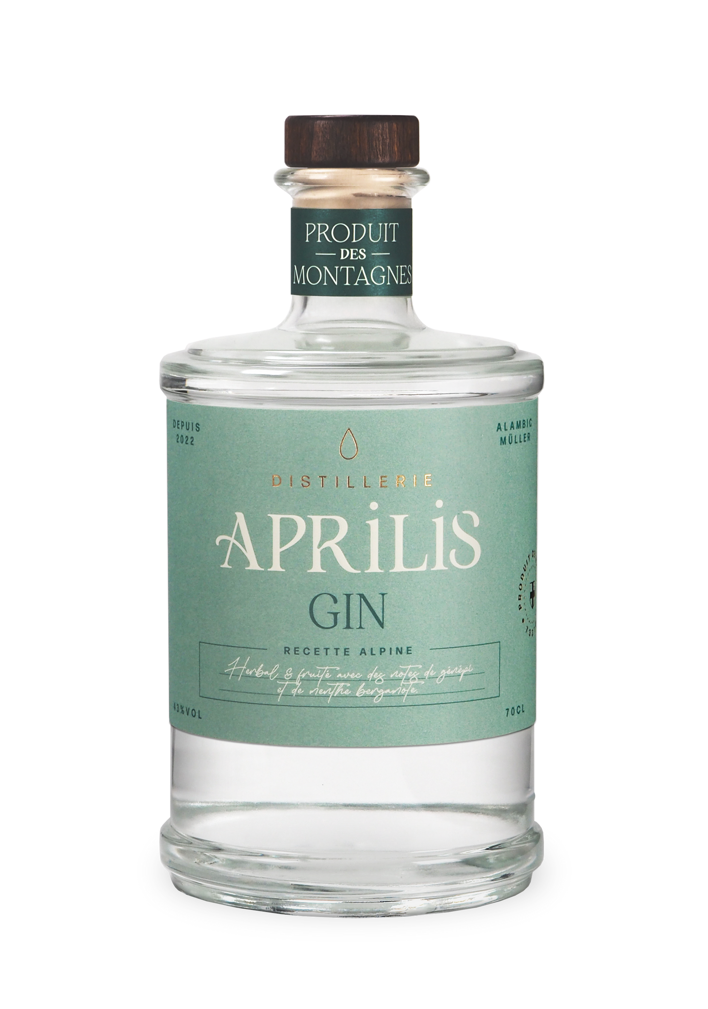 Gin Aprilis Bio - Recette Alpine 43° 70cl