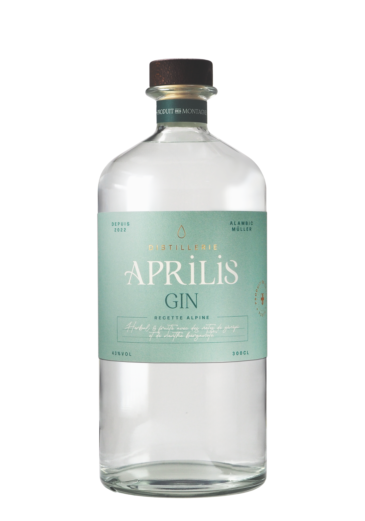 Gin Aprilis Bio Jéroboam - Recette Alpine 43° 3 Litres