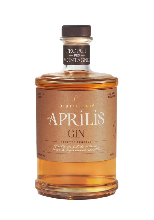 Gin Bio - Recette Réserve - Vieilli en fût de mûrier 43° 70cl